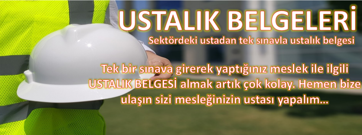 USTALIK BELGESİ-Menderes- İzmir